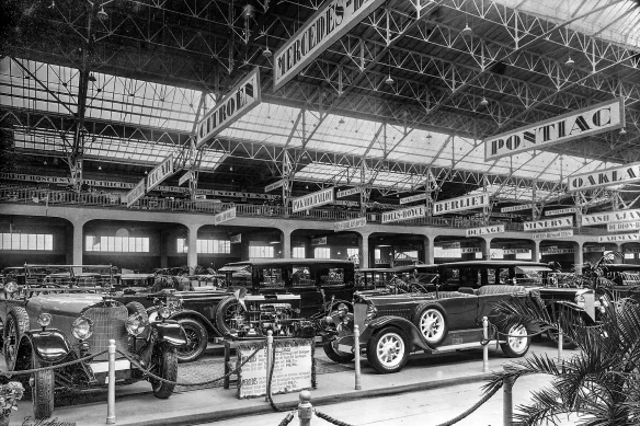 Mercedes-Benz Stand auf dem Automobilsalon Genf, 1926
