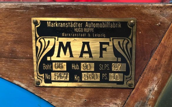 Carspotting: MAF Typ D 4/12 PS der Markranstädter Automobilfabrik