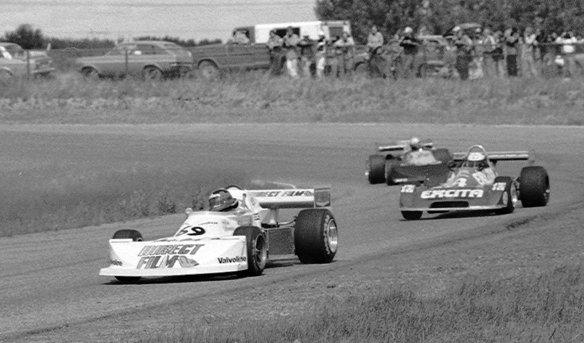 Gilles Villeneuve und Keke Rosberg, 1977 in der Formula Atlantic Championship