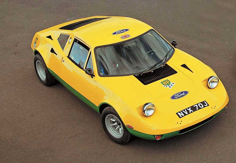 Der 1972 und 1973 in Frankreich eingesetzte Ford GT70