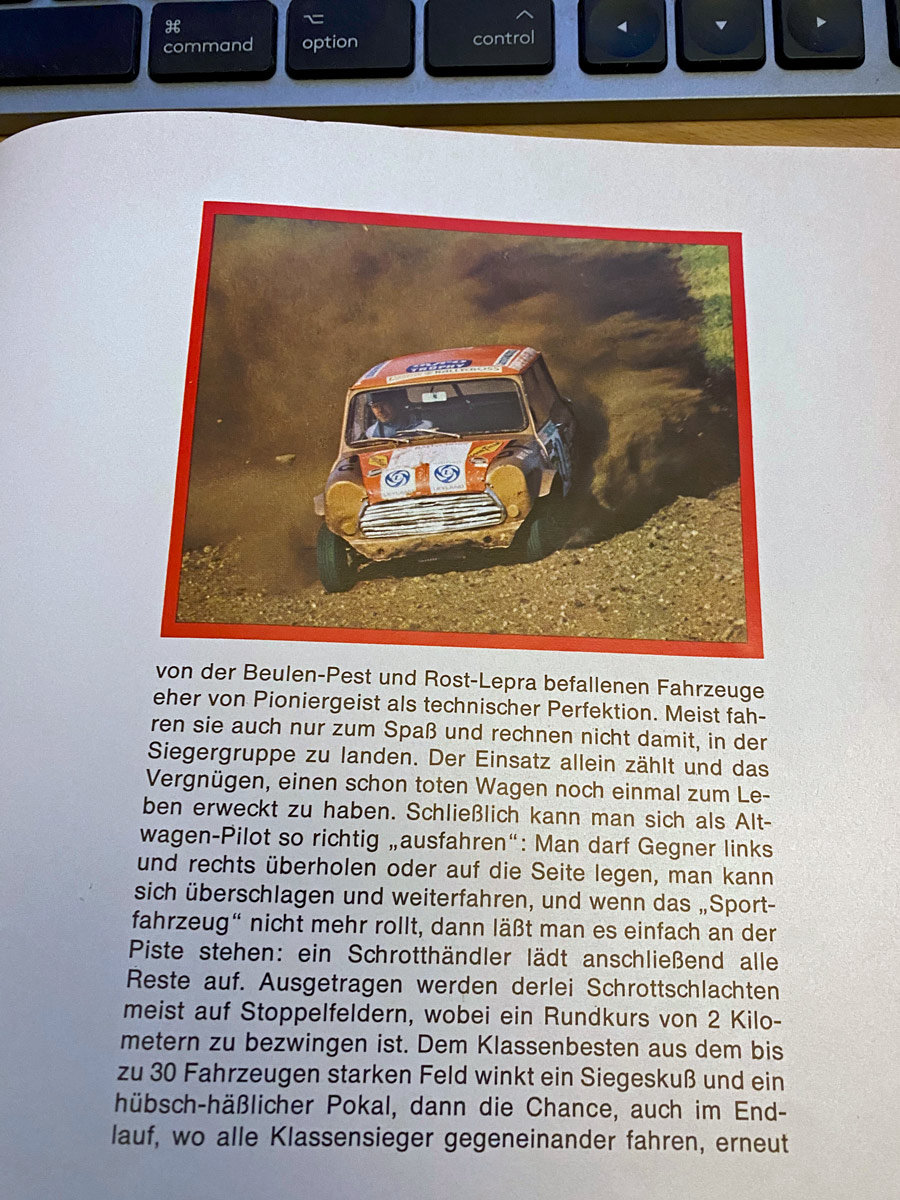 Ausschnitt aus der Broschüre „Die verrücktesten Rennen der Welt“ 