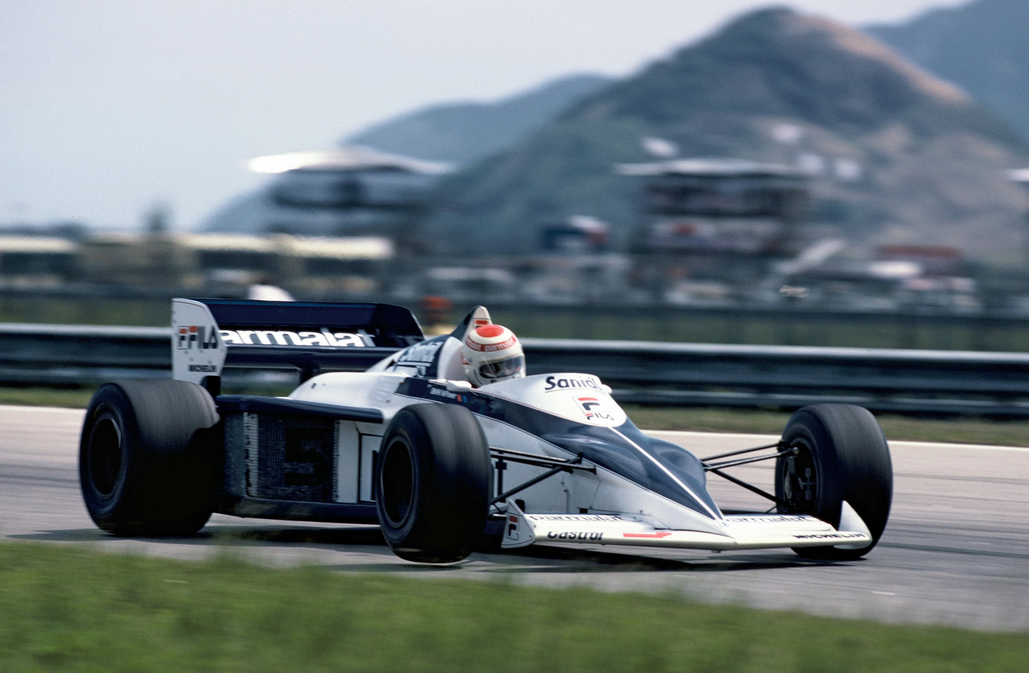 Nelson Piquet im Brabham BT52 beim Großen Preis von Brasilien 1983