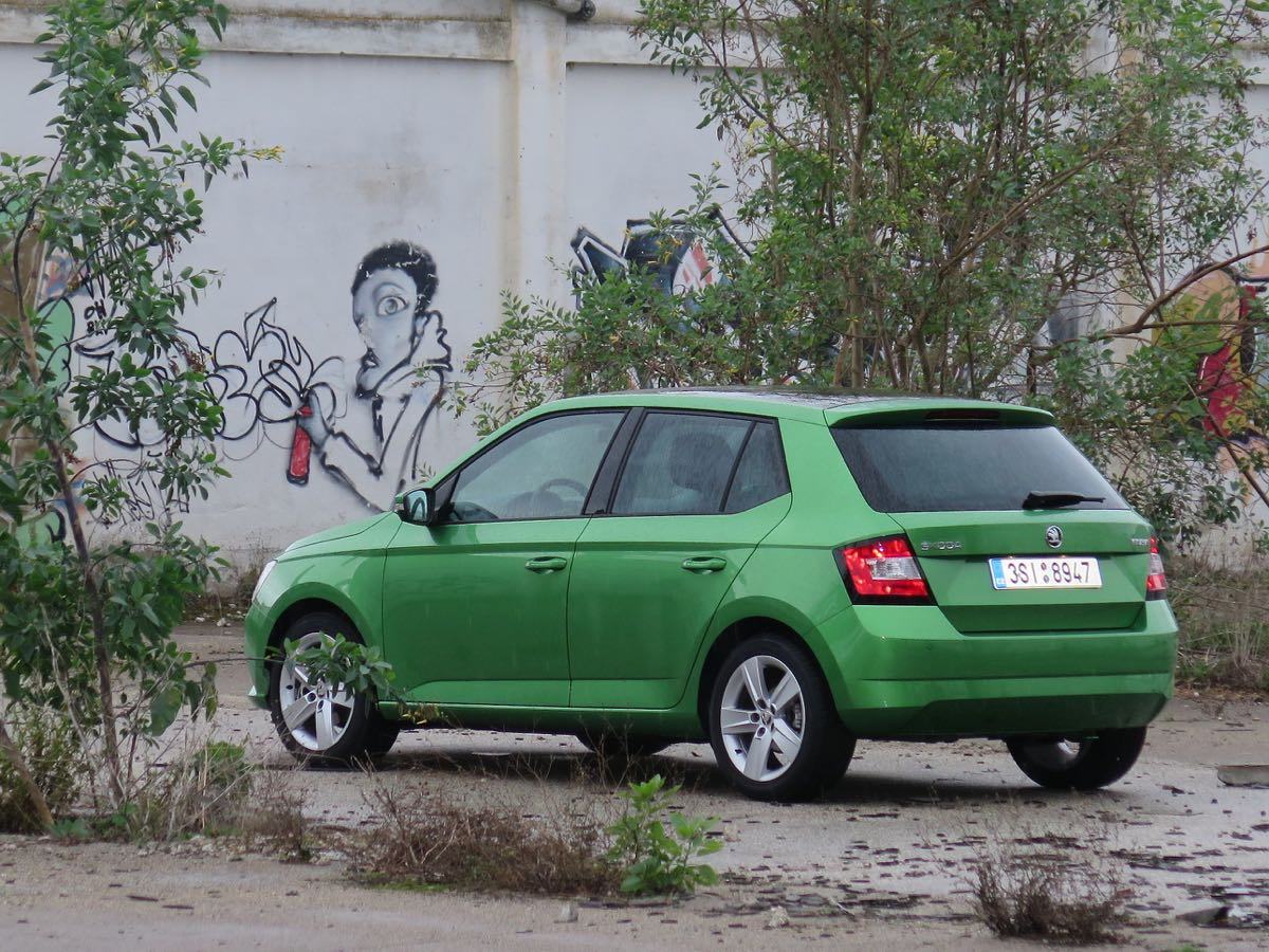 Rückseite des Škoda Fabia 1,2 TSI mit 90 PS