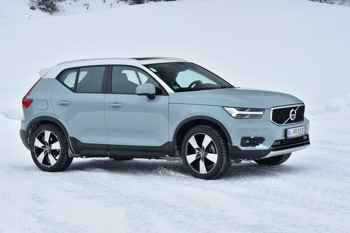 Mit dem Volvo XC40 D4 AWD unterwegs auf winterlichen Pisten