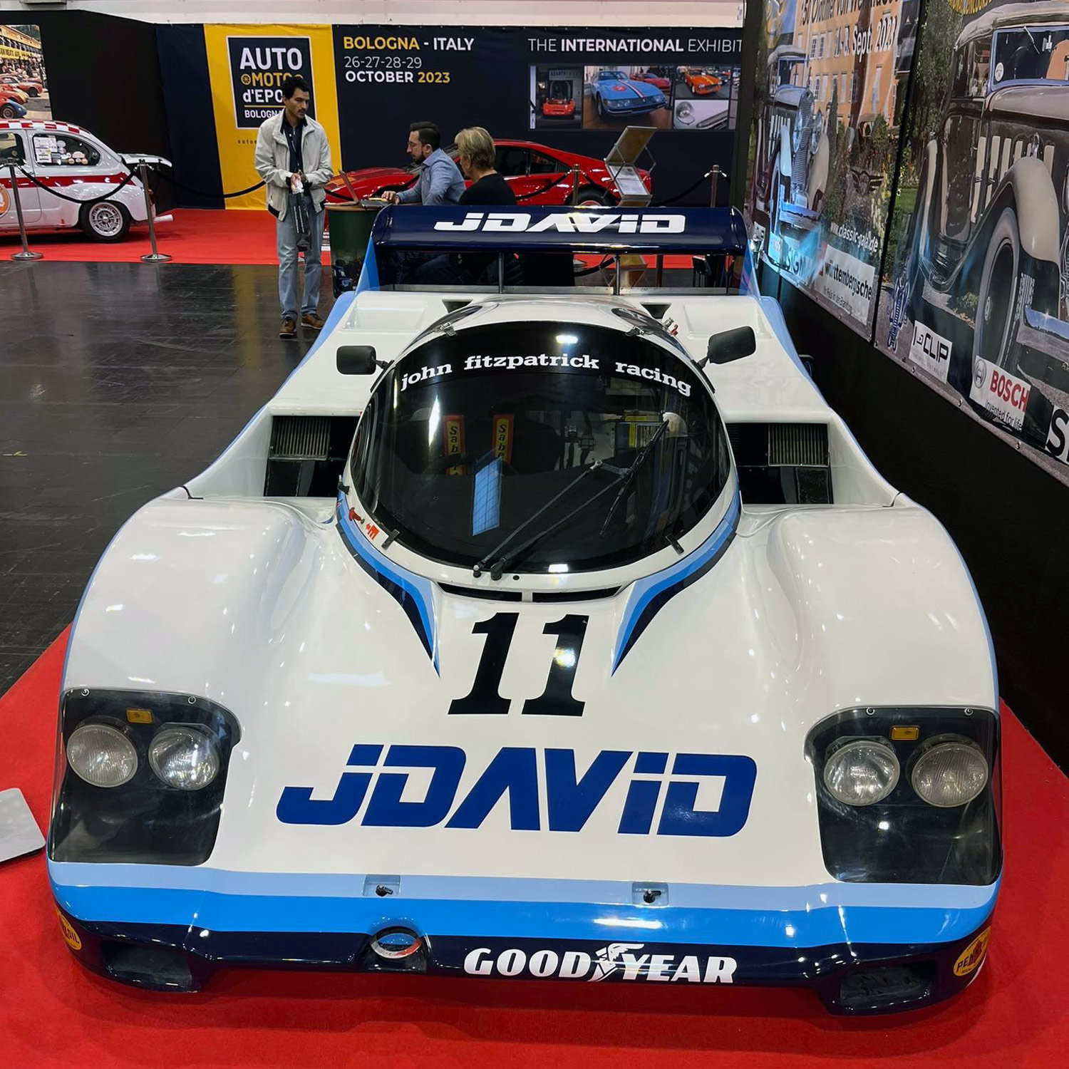 Porsche 956 am Stand der Classic-Gala Schwetzingen