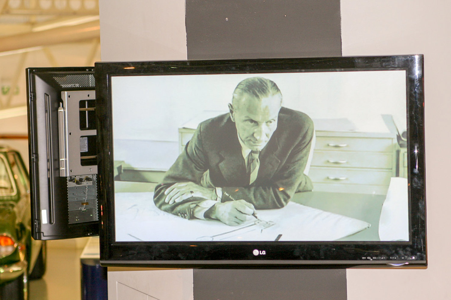 Alec Issigonis im British Motor Museum