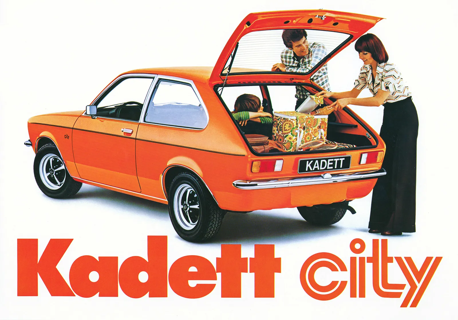 Werbeplakat für den Opel Kadett City