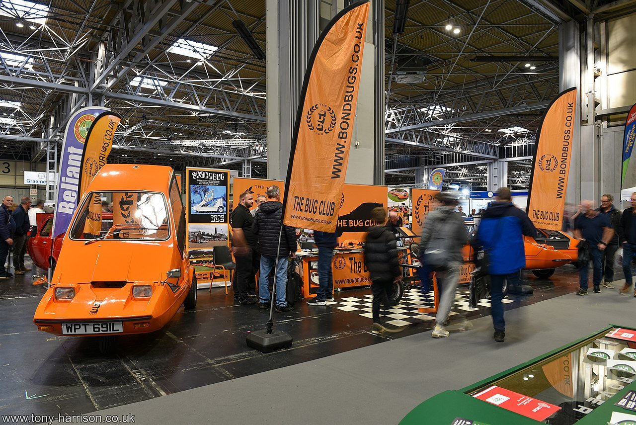Bond Bug-Fans auf einer Messe in Großbritannien.
