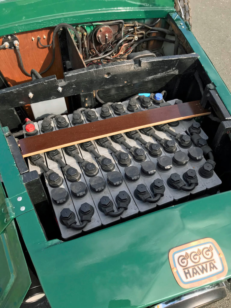 HAWA Elektromobil EM3 von 1921 - Batterien