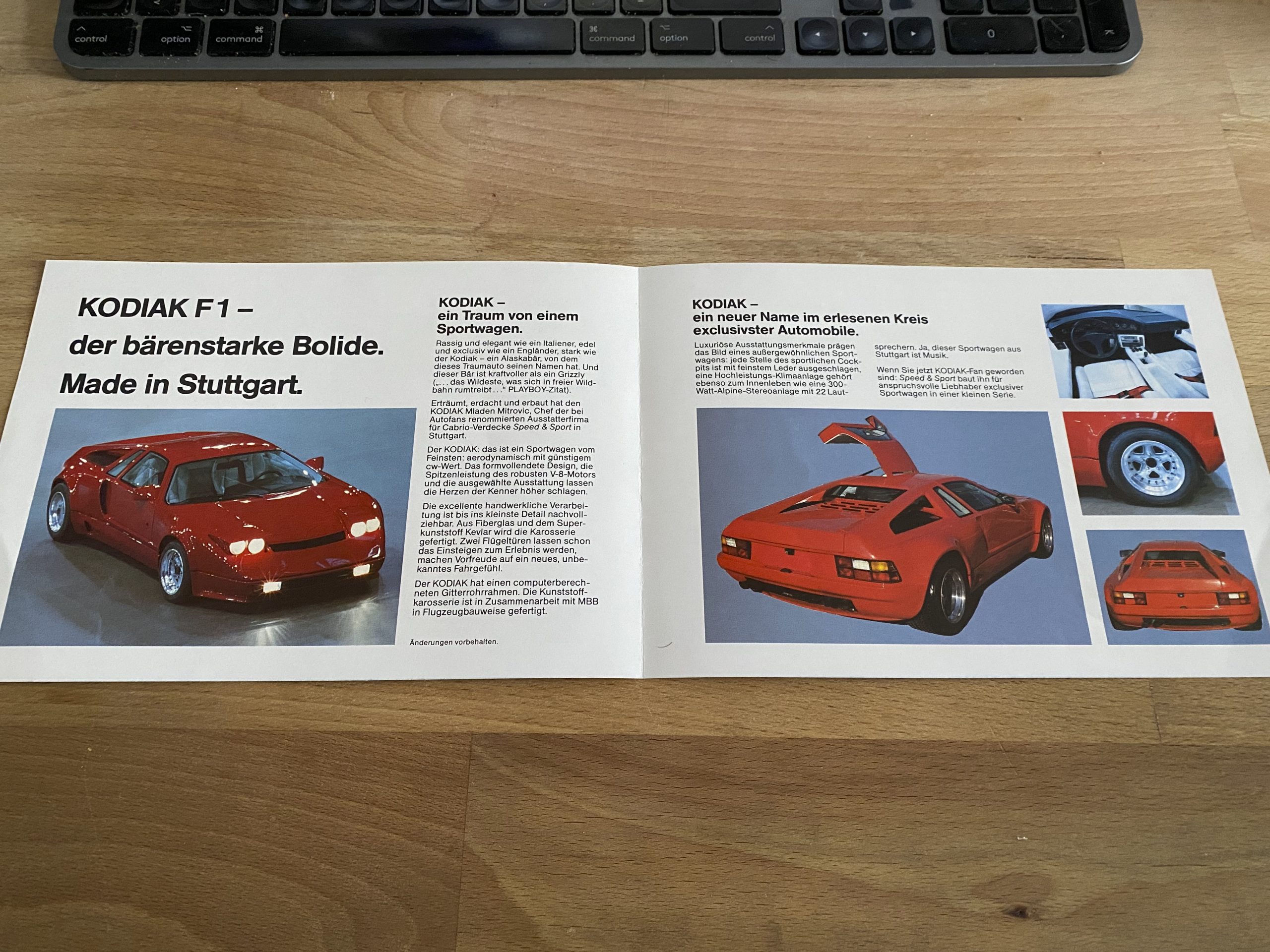 Prospekt der Speed & Sport Motor GmbH zum Kodiak F1