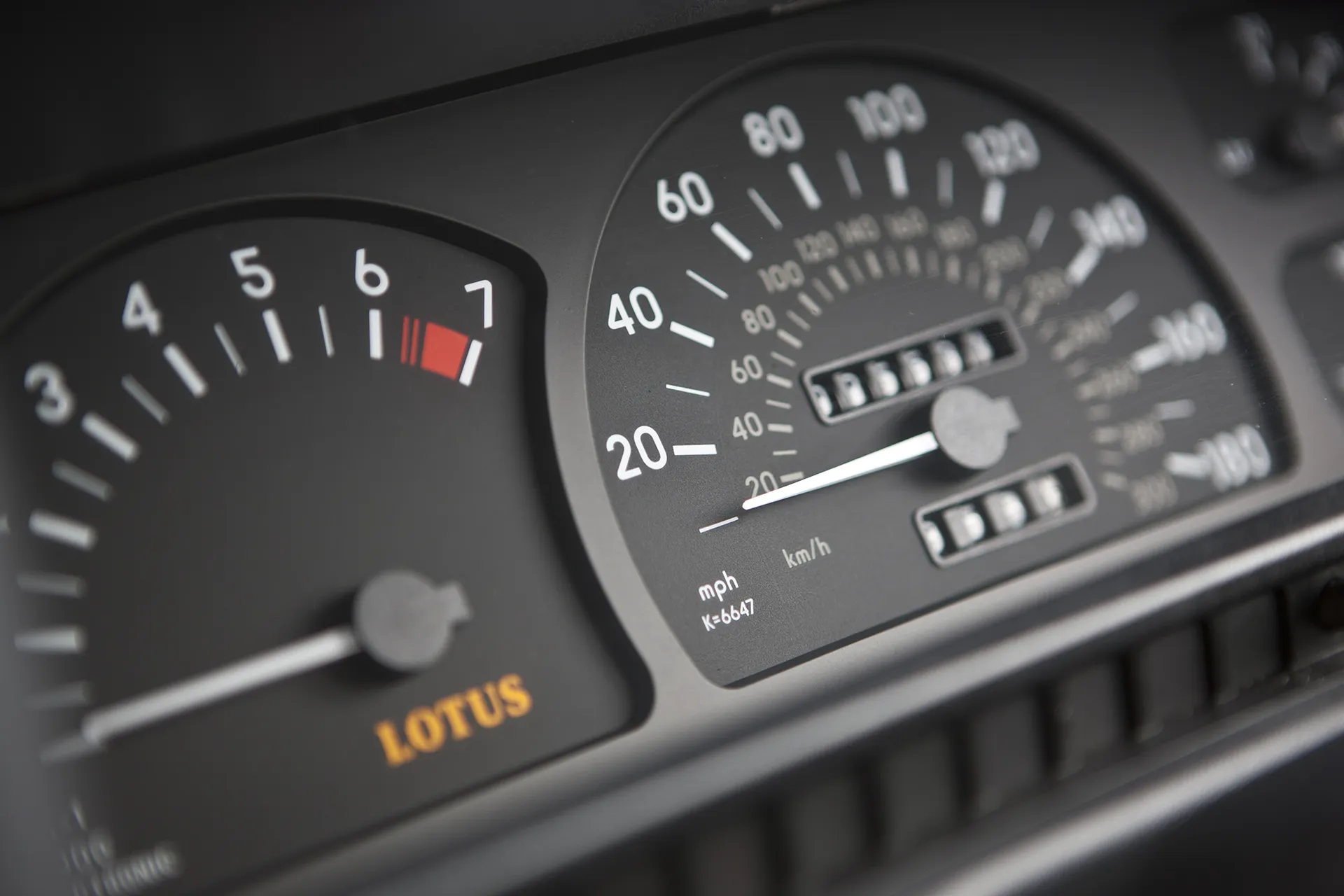 Tacho im Vauxhalls Lotus Carlton