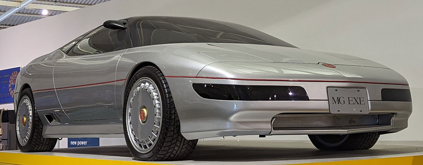 Konzeptstudie MG EXE im British Motor Museum in Gaydon