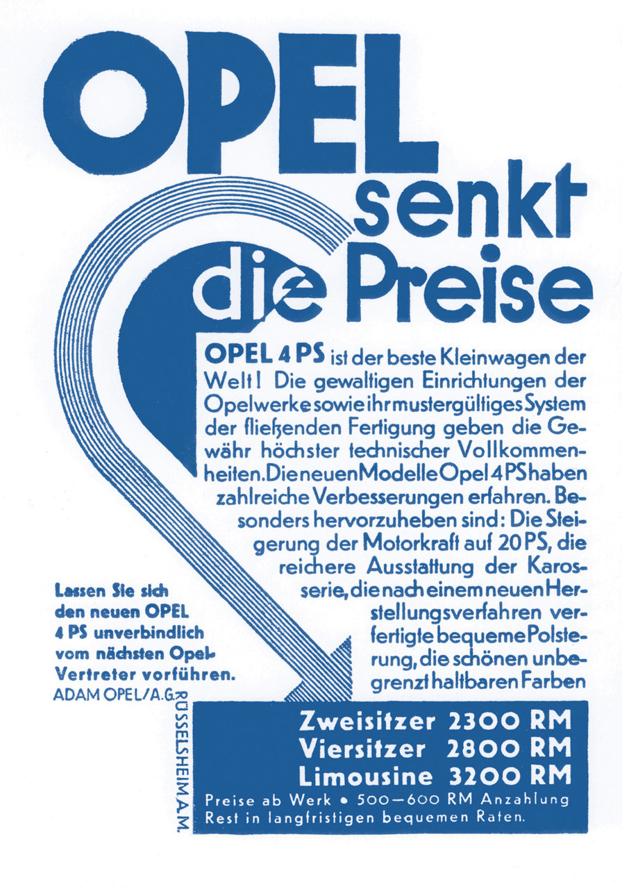 Auch die Preissenkungen bewarb Opel.