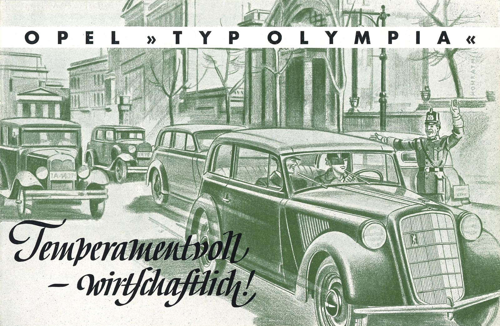 Werbung für den Opel Olympia