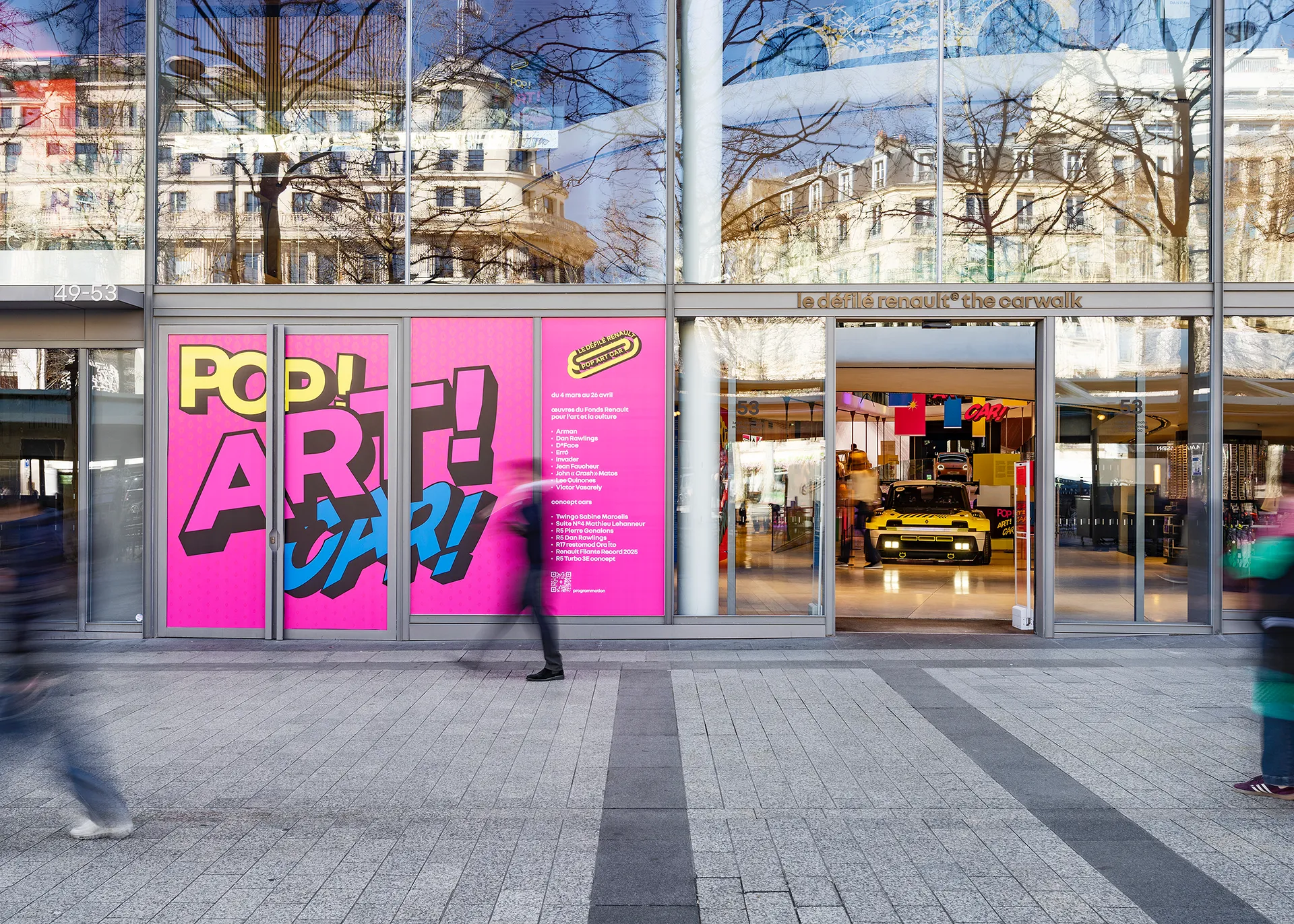 Der Carwalk auf den Champs-Élysées dient Renault als Ausstellungs- und Veranstaltungsort.