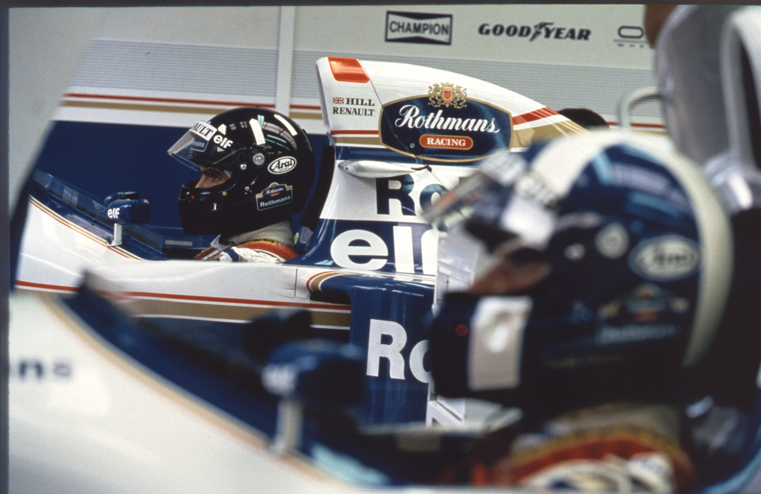 Damon übernahm von seinem Vater Graham Hill das Helmdesign.
