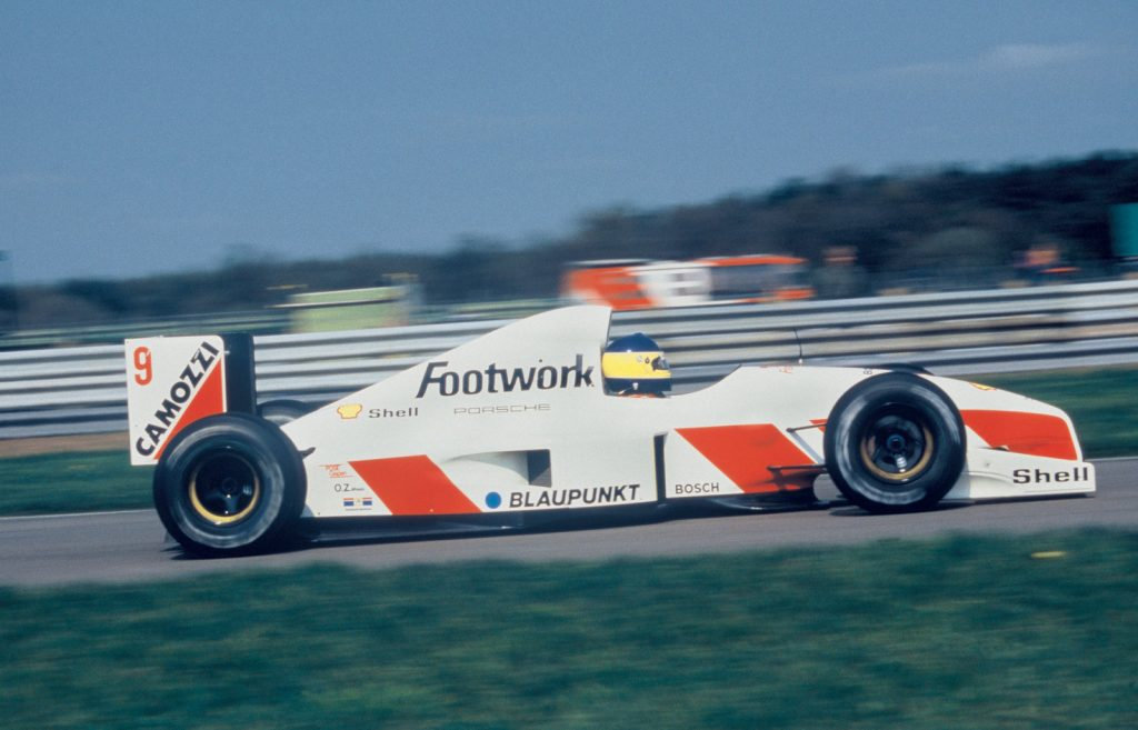 Michele Alboreto im Footwork FA12 von Arrows