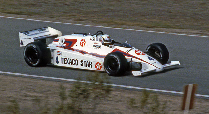Tom Sneva im Oktober 1984 beim 1984 Laguna Seca CART--Rennen.