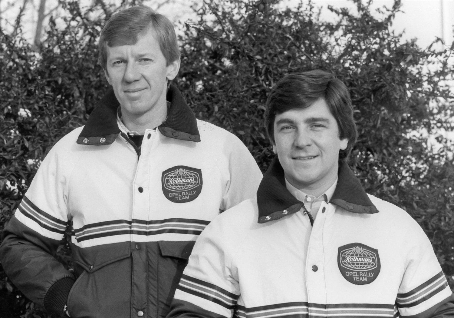 Walter Röhrl und Christian Geistdörfer vom Rothmans Opel Rally Team, Rallye-Weltmeister 1982 (Foto: Opel / Stellantis)